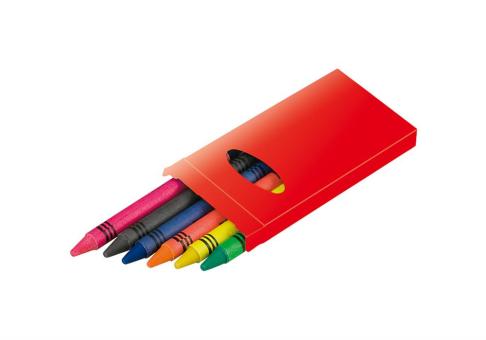 Tune 6 pc crayon set Red