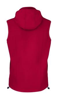 Seldon softshell bodywarmer vest, red Red | L