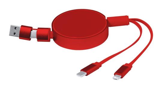Freud USB Ladekabel Rot