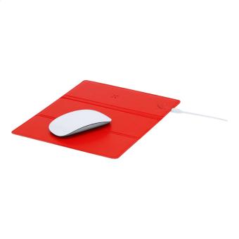 Peppu Charge Wireless-Charger Mauspad Rot