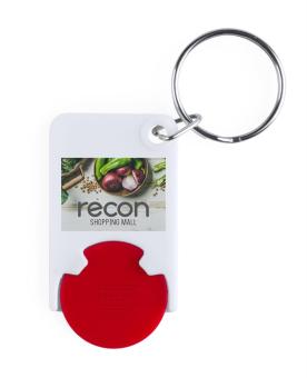 Zabax trolley coin keyring Red