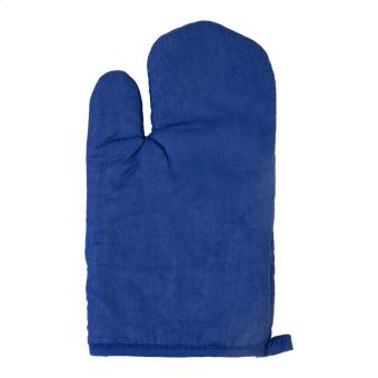 Challah oven mitt Aztec blue