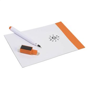 Mafri Magnetische Notiztafel Orange/weiß