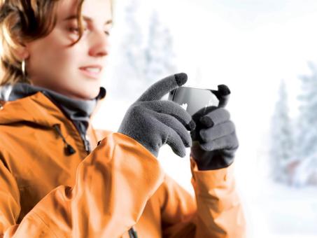 Tapster Touchscreen Handschuhe Aschgrau