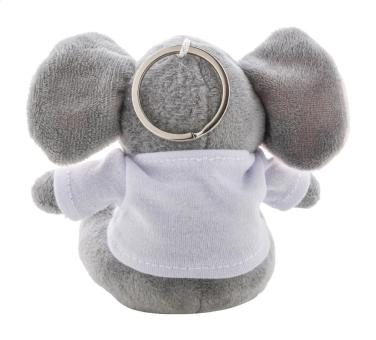 TrumpFob plush elephant keyring Convoy grey