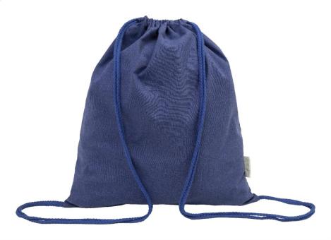 Dropex recycled cotton drawstring bag Aztec blue