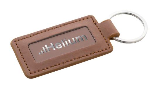 ShineKey Rect RPU keyring Brown