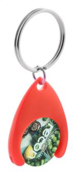 Nelly trolley coin keyring Red