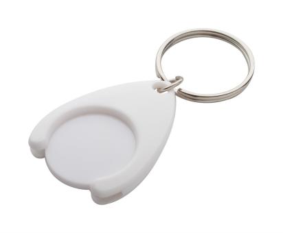 Nelly trolley coin keyring White
