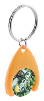 Nelly Schlüsselanhänger mit Einkaufswagen-Chip Orange
