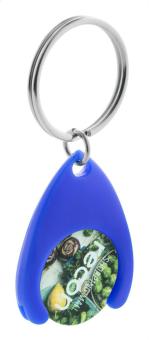 Nelly Schlüsselanhänger mit Einkaufswagen-Chip Blau