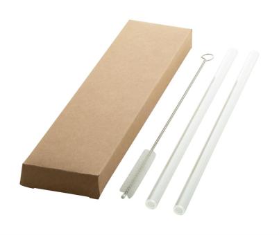 GlasSip glass straw set Transparent