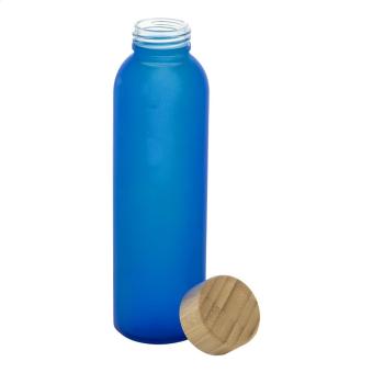 Cloody Glas-Trinkflasche Blau