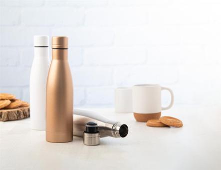 Koppar copper insulated bottle White