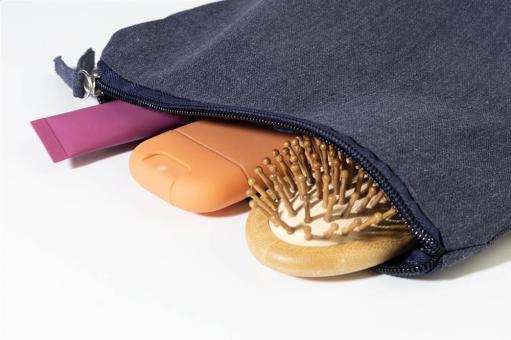Cospex Kosmetiktasche aus recycelter Baumwolle Blau
