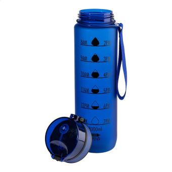 Sipcount RPET motivational bottle Aztec blue