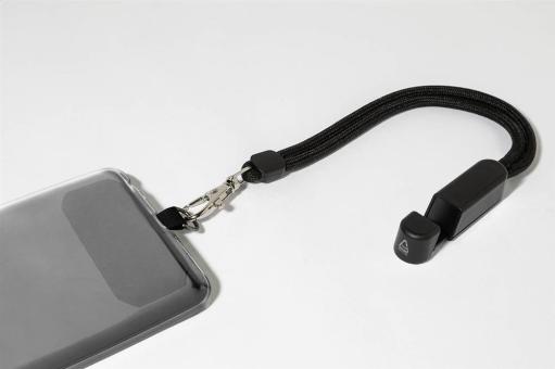 CuffStand RPET mobile holder wristband Black