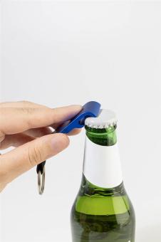 OpenCart bottle opener trolley keyring Aztec blue