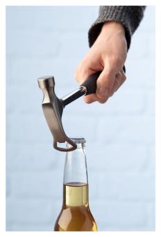 Lagerslam hammer with bottle opener Black