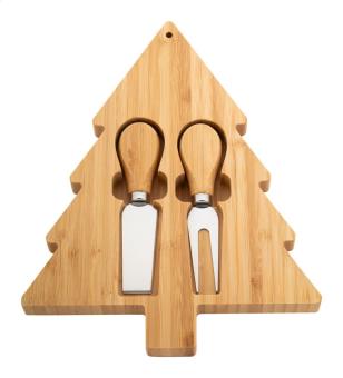 Jarlsberg Christmas cheese knife set Nature