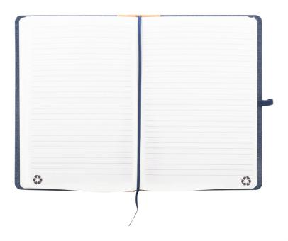 Coppet Notizbuch aus RPET Dunkelblau