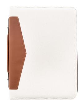 Carbasa Zip Dokumentenmappe aus recyceltem Canvas Natur