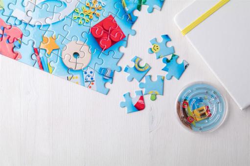 Suzzle Puzzle mit Sublimationsdruck Weiß