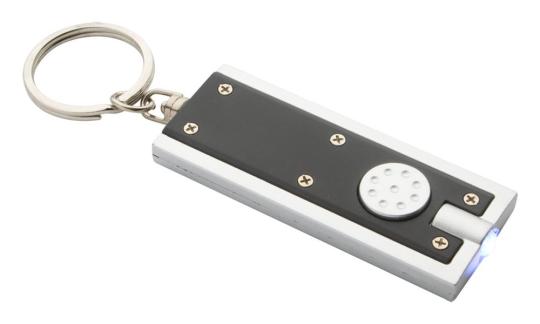 Industrial LED-Schlüsselanhänger Schwarz