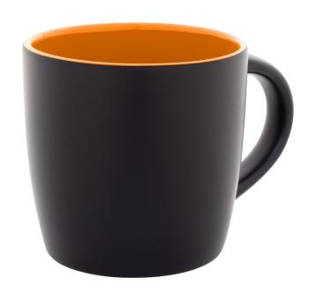 Sculptus Tasse Orange/schwarz