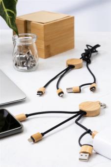 Cobbel Mini USB Ladekabel, natur Natur,schwarz