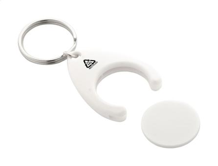 Neppy RABS trolley coin keyring White