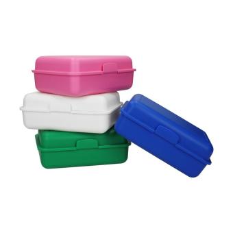 Lunch box "School Box" large with separating bowl American red