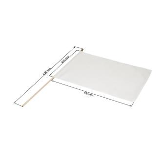 Flag "Wood" White