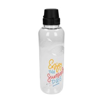 Drink bottle Carve "School" clear-transparent 1.0 l Transparent blue