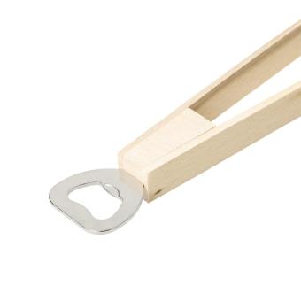 Barbeque tongs with bottle opener "Opener", 43cm Nature