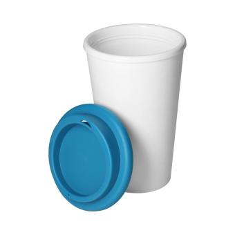 Kaffeebecher "Premium", upcycling Weiß
