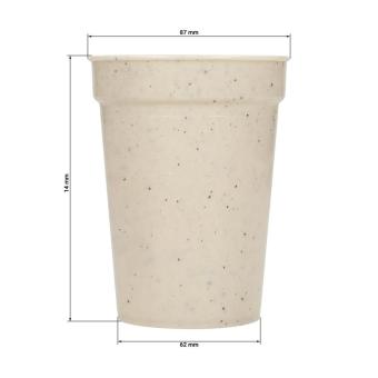 Drinking cup "Deposit" 0.3 l, ISCC certified Fawn