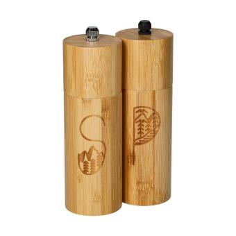 Salt and pepper mill set "Grind" Nature