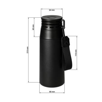 Vacuum bottle "Kabru", 480 ml Black