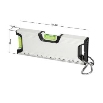 Spirit level "Misura" 15,5 cm White