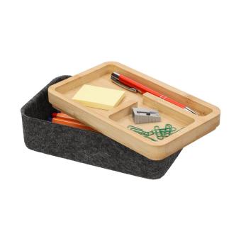 Felt storage box 'Reva' Convoy grey