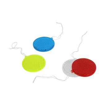 Reflector "Round" Transparent red