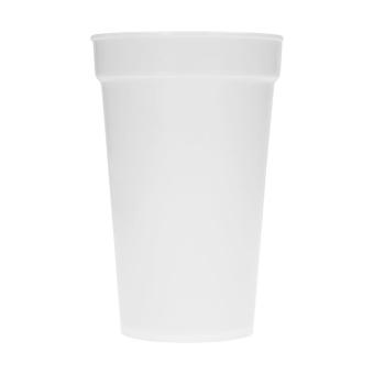 Drinking cup "Deposit" 0.4 l Milky transparent