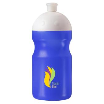 Water bottle "Fitness" 0.5 l with suction lock White