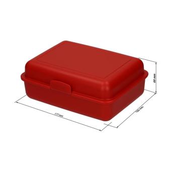 Vorratsdose "School-Box" groß Pastell-rot