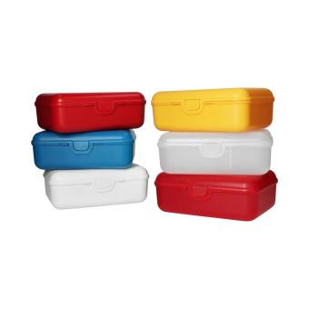 Lunch box "School Box" deluxe, without separating sleeve American red
