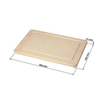 Cutting board "Woody" square, medium Nature