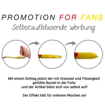 Noisemaking hose, self-inflating, "Germany" German color