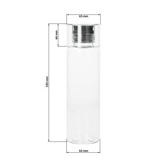 Trinkflasche "Acqua" Tritan Transparent grau