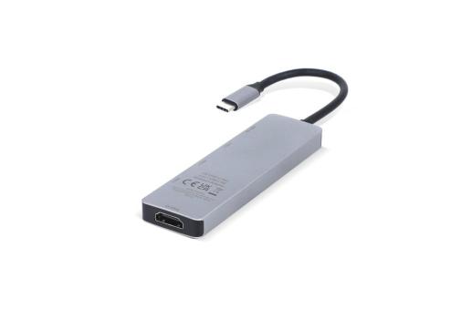 Sitecom CN-5502 5 in 1 USB-C Power Delivery Multiport Adapter Grau